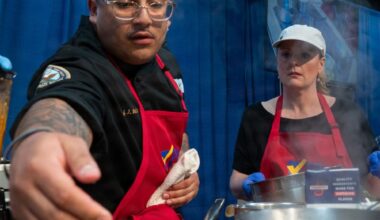 Navy culinary specialists display cooking skills at Pennsylvania farm show