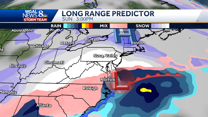 South-Central Pa. storm tracks, models