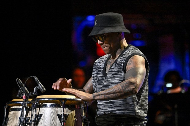 Pedrito Martinez performs at the 9th annual Love Rocks NYC concert benefiting God's Love We Deliver at the Beacon Theatre on March 6, 2025, in New York. (Associated Press)