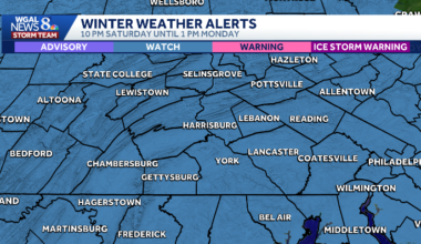 Winter Storm Watch issued for all of south-central Pa. ahead of major weekend snowstorm