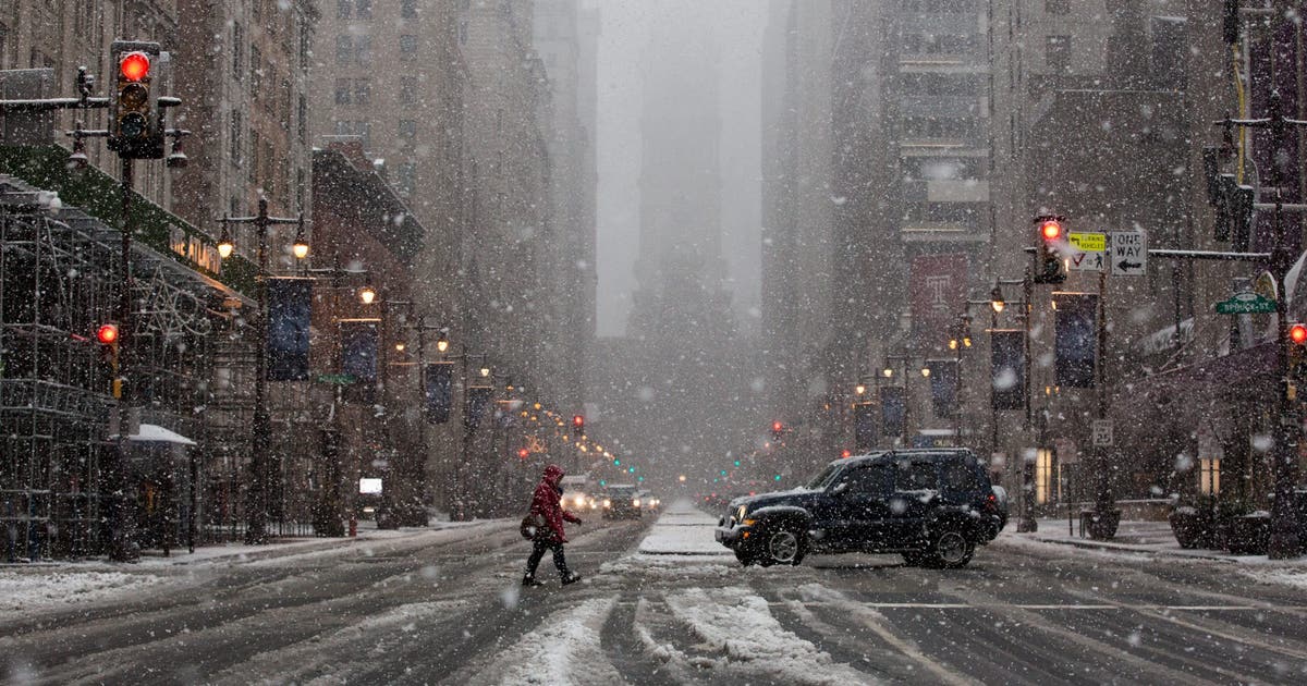 How much is it going to snow in PA, NJ, DE this weekend?