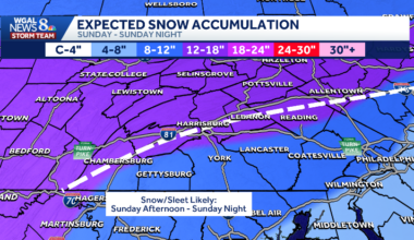 Snowstorm hits PA: NEW total maps