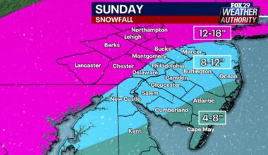 Philly snow forecast: How much snow, ice to expect and when it will stop