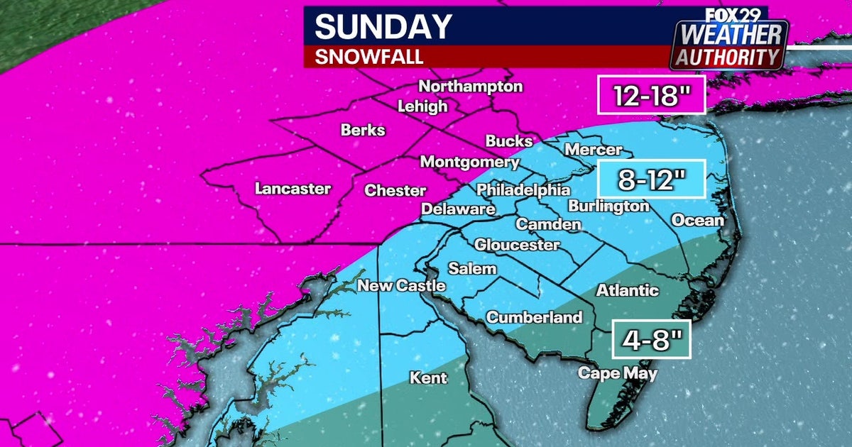 Philly snow forecast: How much snow, ice to expect and when it will stop
