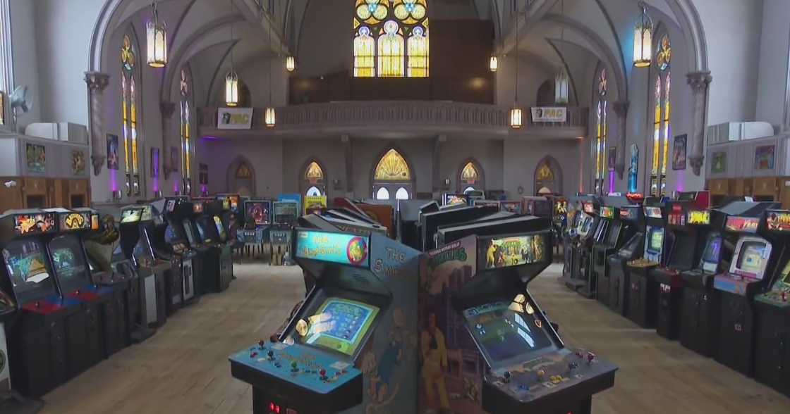 Old church in Duquesne now home to retro-style arcade