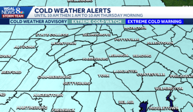 NWS issues third cold weather advisory this week for Pa.