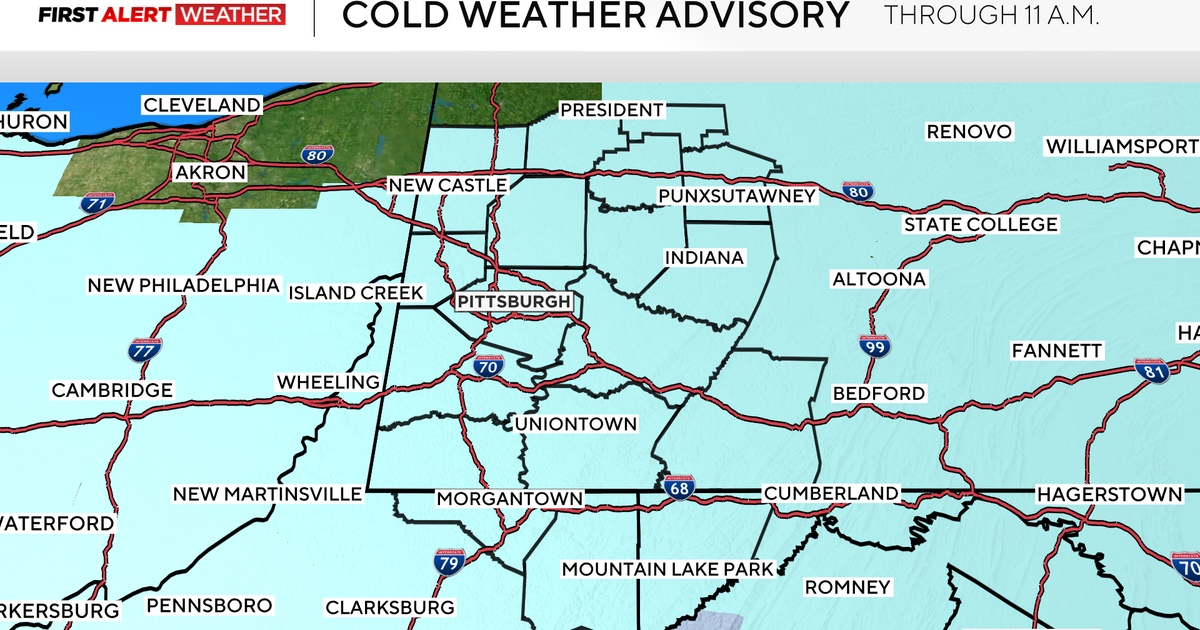 The bitterly cold air stays in the Pittsburgh area through the weekend