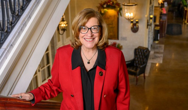 Kelly Ronalds stands in Hotel Bethlehem on Thursday, Jan. 29, 2026, in Bethlehem. Ronalds is being promoted to general manager of the hotel. (April Gamiz/The Morning Call)