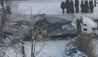 Tractor-trailer in Pennsylvania overturns, spills about 50 gallons of diesel fuel, police say