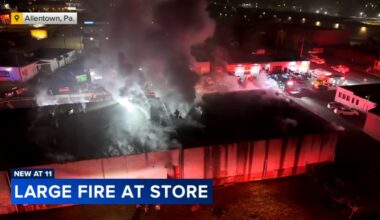 3-alarm fire damages commercial building on North Irving Street in Allentown