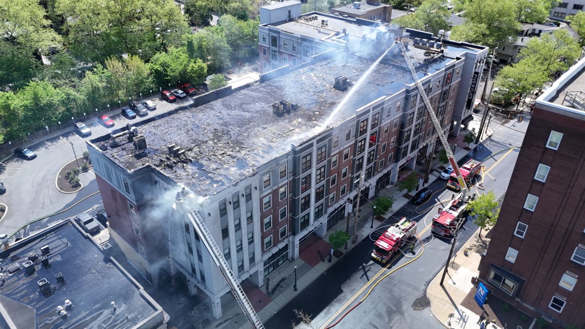 A large Immigration and Customs Enforcement arrest in the Lehigh Valley took place after a fire broke out at a Bethlehem apartment building, shown here. (Photo courtesy of The Morning Call)