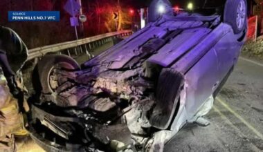 Suspect in custody after crash in Penn Hills, Pennsylvania