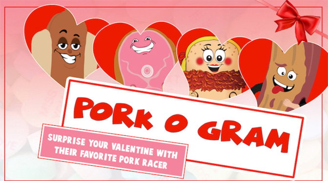 Valentine’s Day Pork-O-Grams Now On Sale!