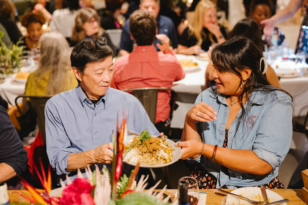 Founded by Chef Ange Branca, the communal meals bring neighbors together in support of immigrant and refugee nonprofits.