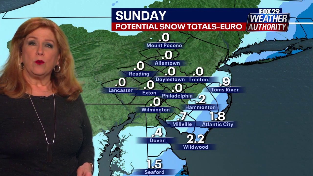 Philadelphia weather: Winter storm could clip coast, bitter cold continues