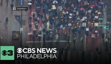 "ICE Out for Good" protesters march in Philadelphia after Minnesota shooting