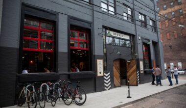 An exterior view of Love City Brewing at 1023 Hamilton on Friday evening, Sept. 21, 2018. HEATHER KHALIFA / Staff Photographer