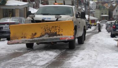 City-owned salt, plow truck catches fire in Pittsburgh's South Side Slopes