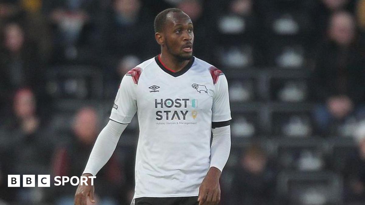Derby County defender Ryan Nyambe in action for the rams