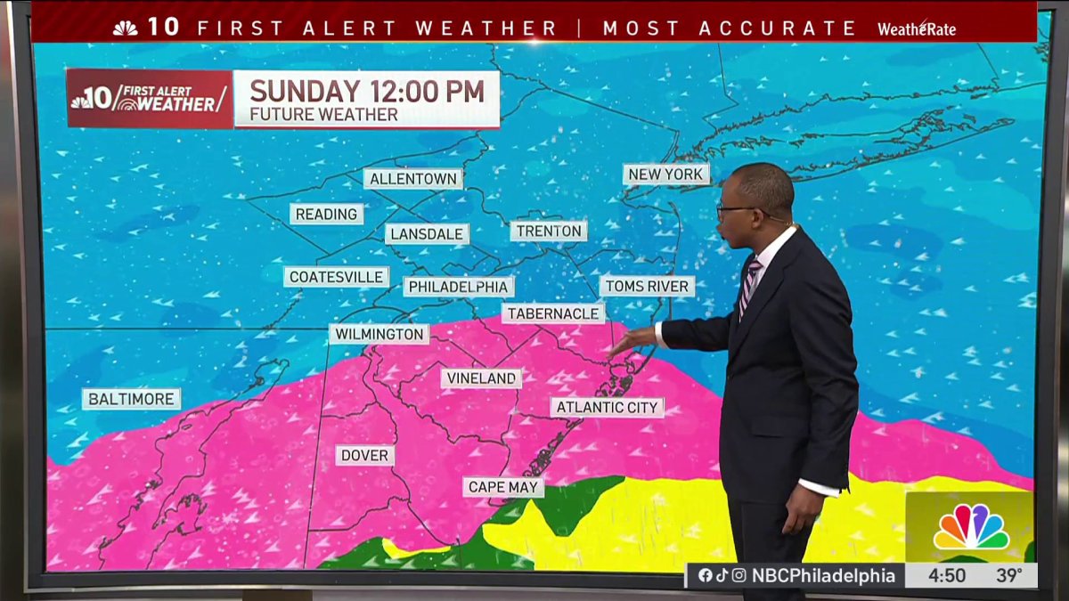 Winter storm to bring heavy snow, ice to Philly, Pa. suburbs, NJ and Delaware – NBC10 Philadelphia