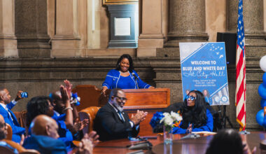MAJORITY LEADER GILMORE RICHARDSON HOSTS BLUE AND WHITE DAY AT CITY HALL HIGHLIGHTING SERVICE, HEALTH ACCESS, AND CIVIC ENGAGEMENT
