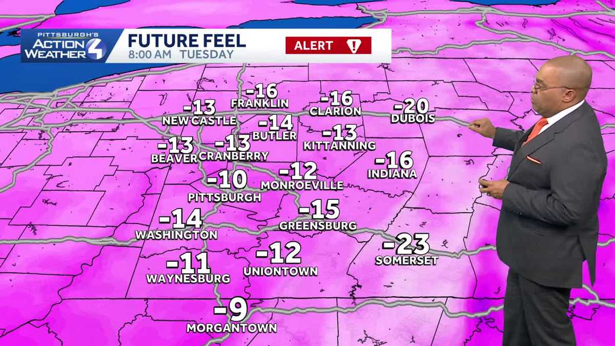 Subzero wind chills coming Tuesday