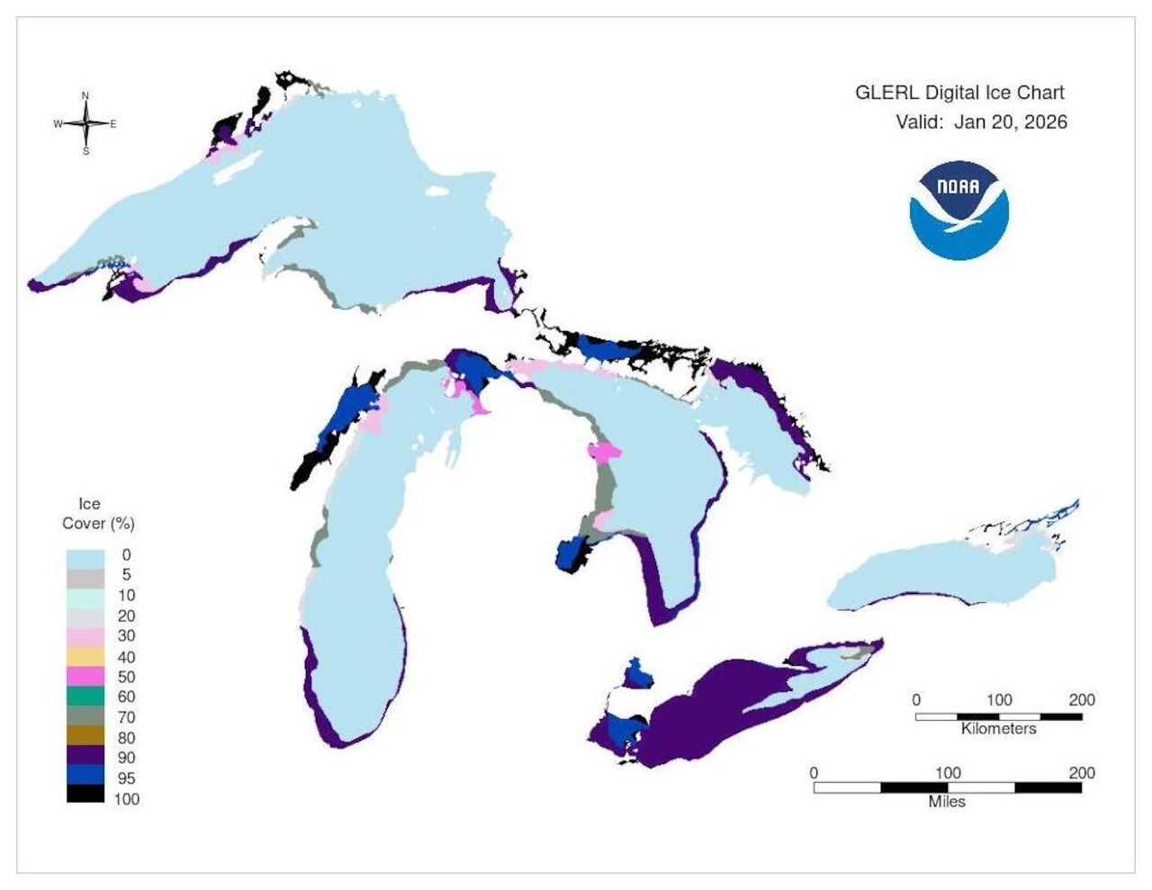 Great Lakes ice