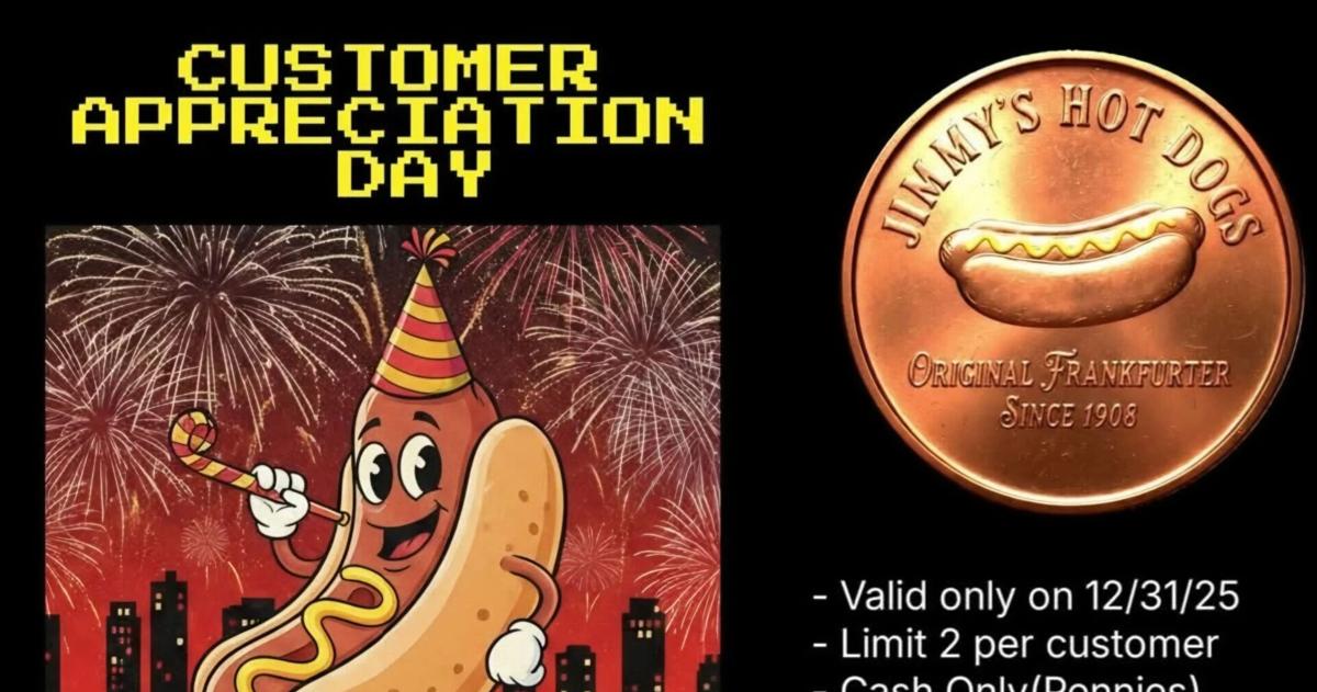 'Thank you for incredible support': Ring in 2026 with penny hot dogs at iconic Lehigh Valley shop | Eat, Sip, Shop