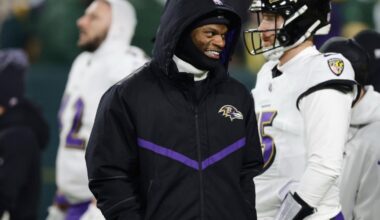 Lamar Jackson at practice for the Ravens as Baltimore prepares for Pittsburgh showdown | NFL