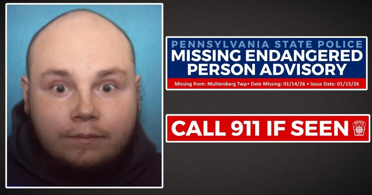Police ask for help locating missing, endangered man in Berks County | Berks Regional News