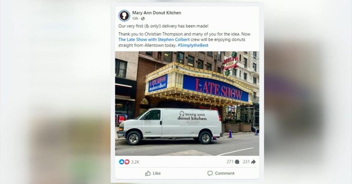 Donut shop in Allentown makes sweet delivery to Stephen Colbert and the late show staff | Good News