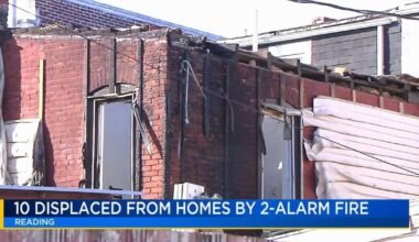10 displaced after two-alarm fire damages several Reading homes | Berks Regional News