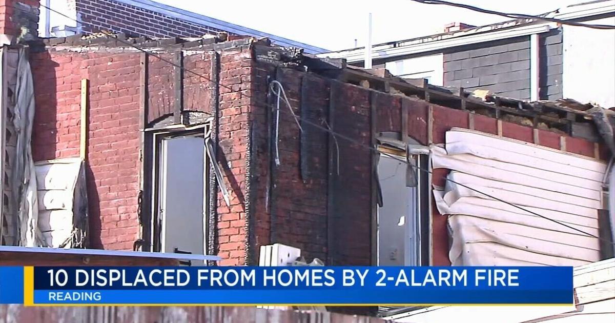 10 displaced after two-alarm fire damages several Reading homes | Berks Regional News
