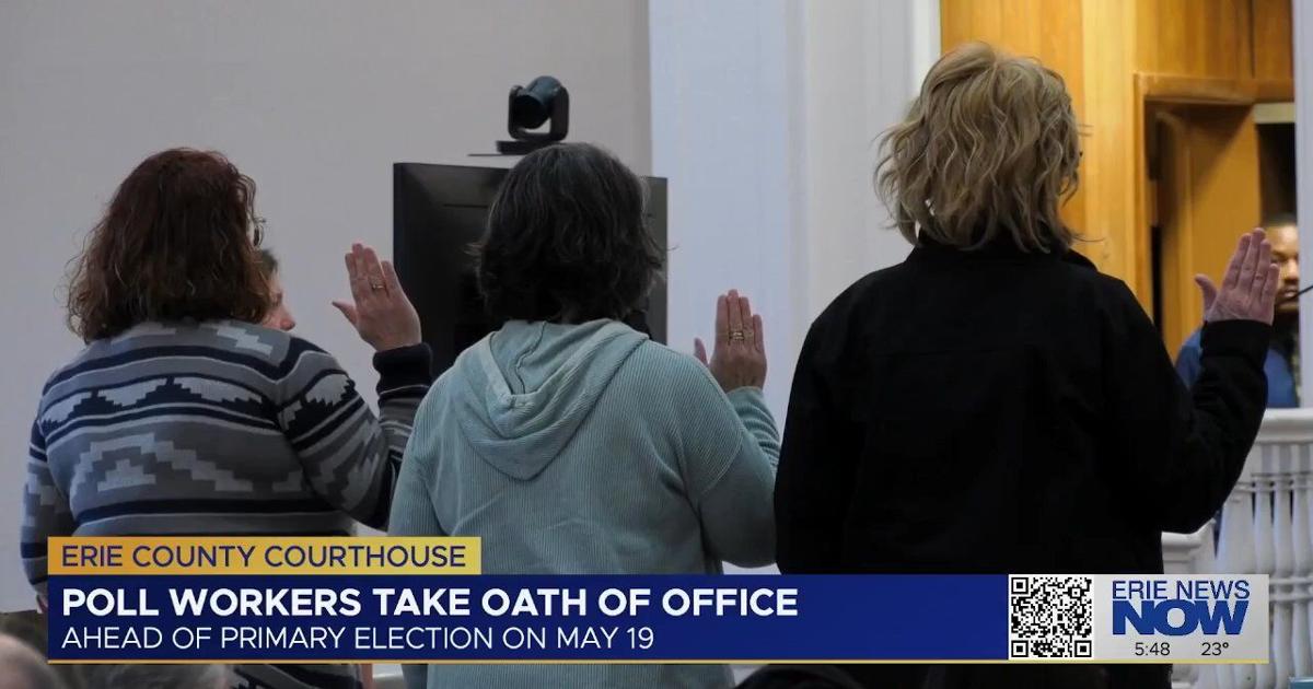 Poll Workers take the Oath of Office in Erie County | News
