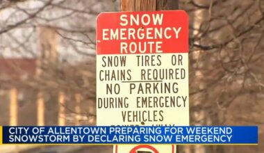 Allentown declares snow emergency ahead of storm | Allentown Area