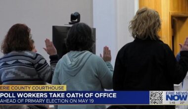 Poll Workers take the Oath of Office in Erie County | State