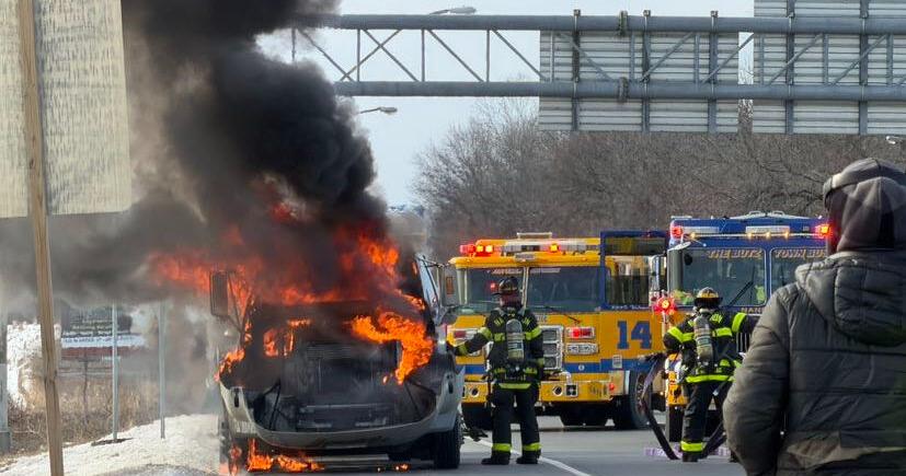 Tow truck ablaze on route 22 in Bethlehem Township | Bethlehem Area