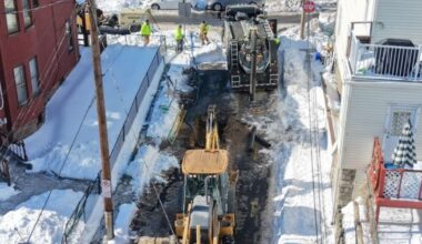 Repair crews on the scene of Easton water main break | Homepage Top Stories