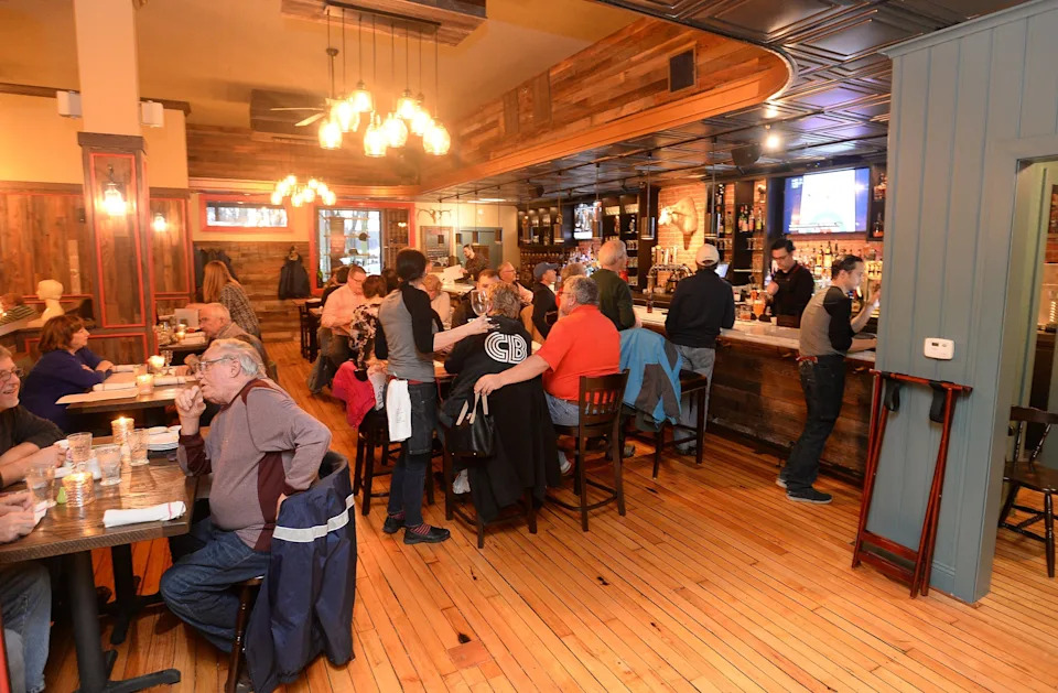 The Skunk & Goat Tavern features an open concept with lots of seating.