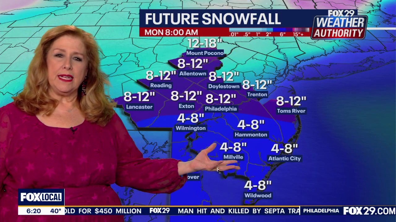 Philly snow forecast: Totals, timing, and more