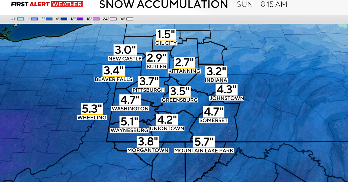 Saturday morning forecast in Pittsburgh shows weekend snowstorm could bring up to 15 inches