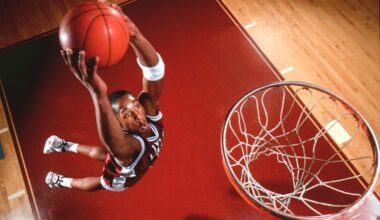 Kobe Bryant goes up for a dunk during an Inquirer photo shoot while he was at Lower Merion High School in 1995.
