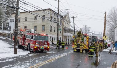 Structure fire damages apartment building, bar in Avoca