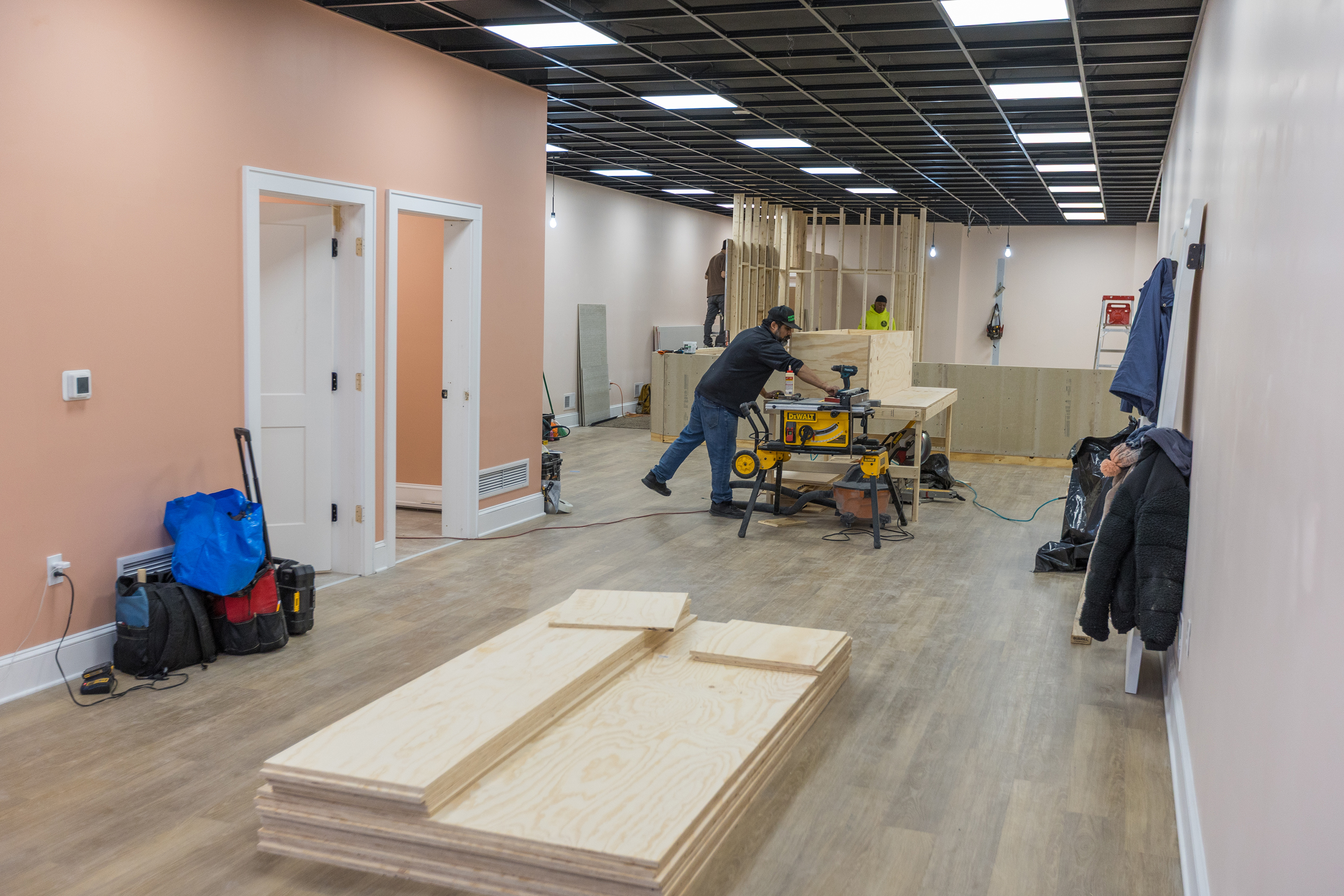 Construction of Grandma’s One Pizza, opening soon on S. Main...