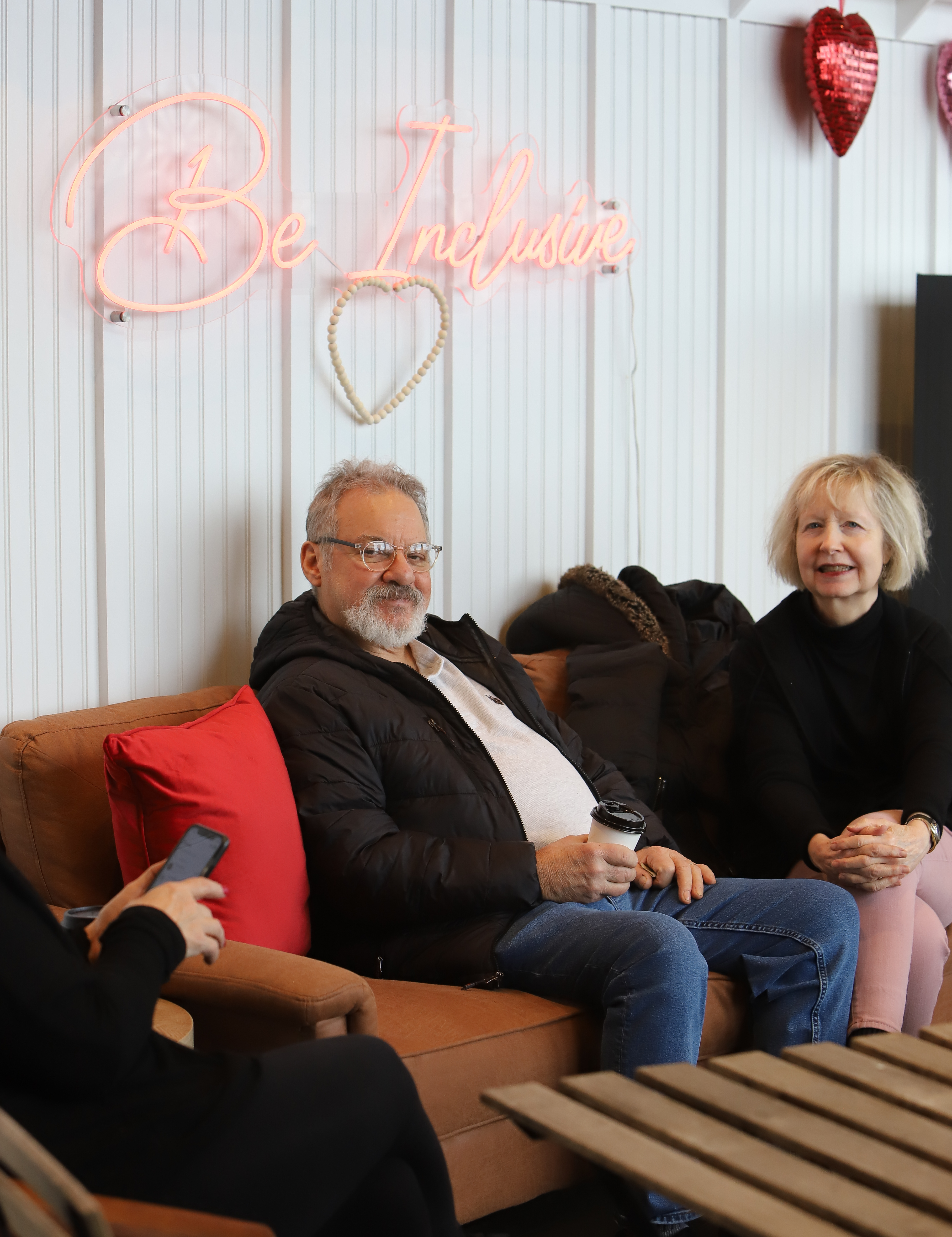 Jack Exter and Barb Gilotti, both of Exeter, enjoy the...