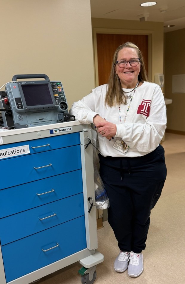 Cindy Zimmerman of Spring Township, who works as an emergency department nurse in Temple Health - Chestnut Hill Hospital in Philadelphia, stopped along the Pennsylvania Turnpike on Dec. 10 to render aid to a motorist suffering a serious medical episode. (COURTESY OF CINDY ZIMMERMAN)