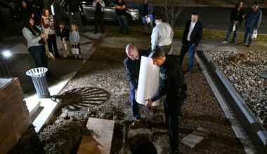 Erie leaders look ahead as time capsule is buried at renovated Town Hall