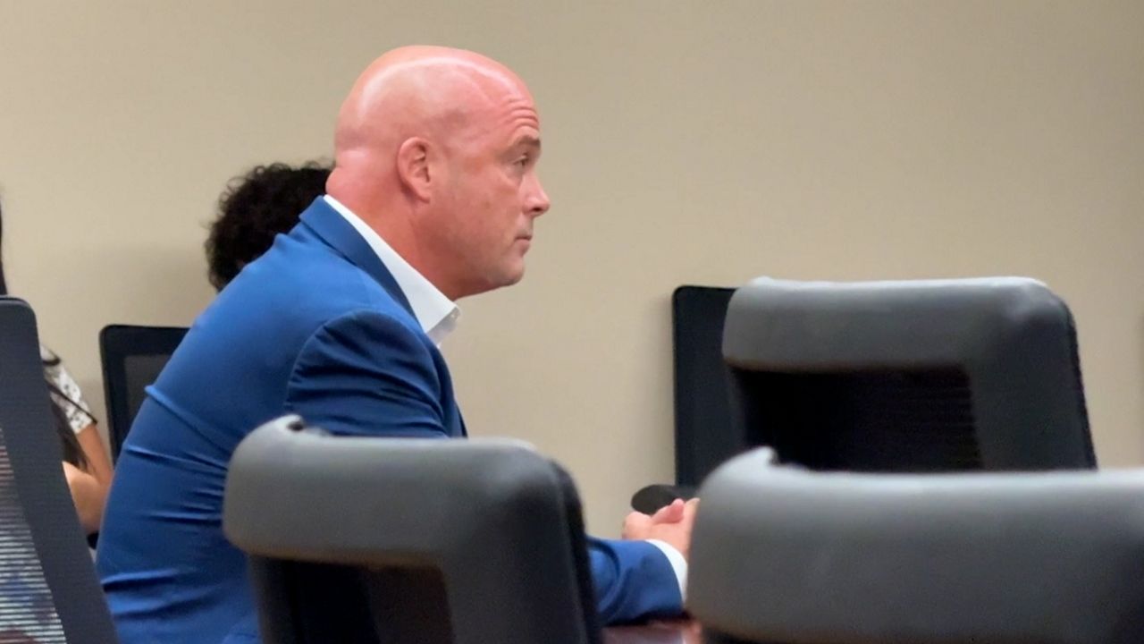Erie County Sheriff's Office Narcotics and Intelligence Chief D.J. Granville in court on Friday, Aug. 15, 2025. (Spectrum News 1/Viktoria Hallikaar Photo)