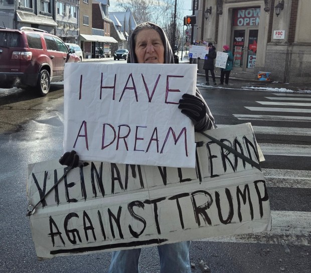 Vietnam War Veteran Joe Parsio said he makes his service known to political opponents who denigrate the left as anti-military. (ALEX ROSE - DAILY TIMES)