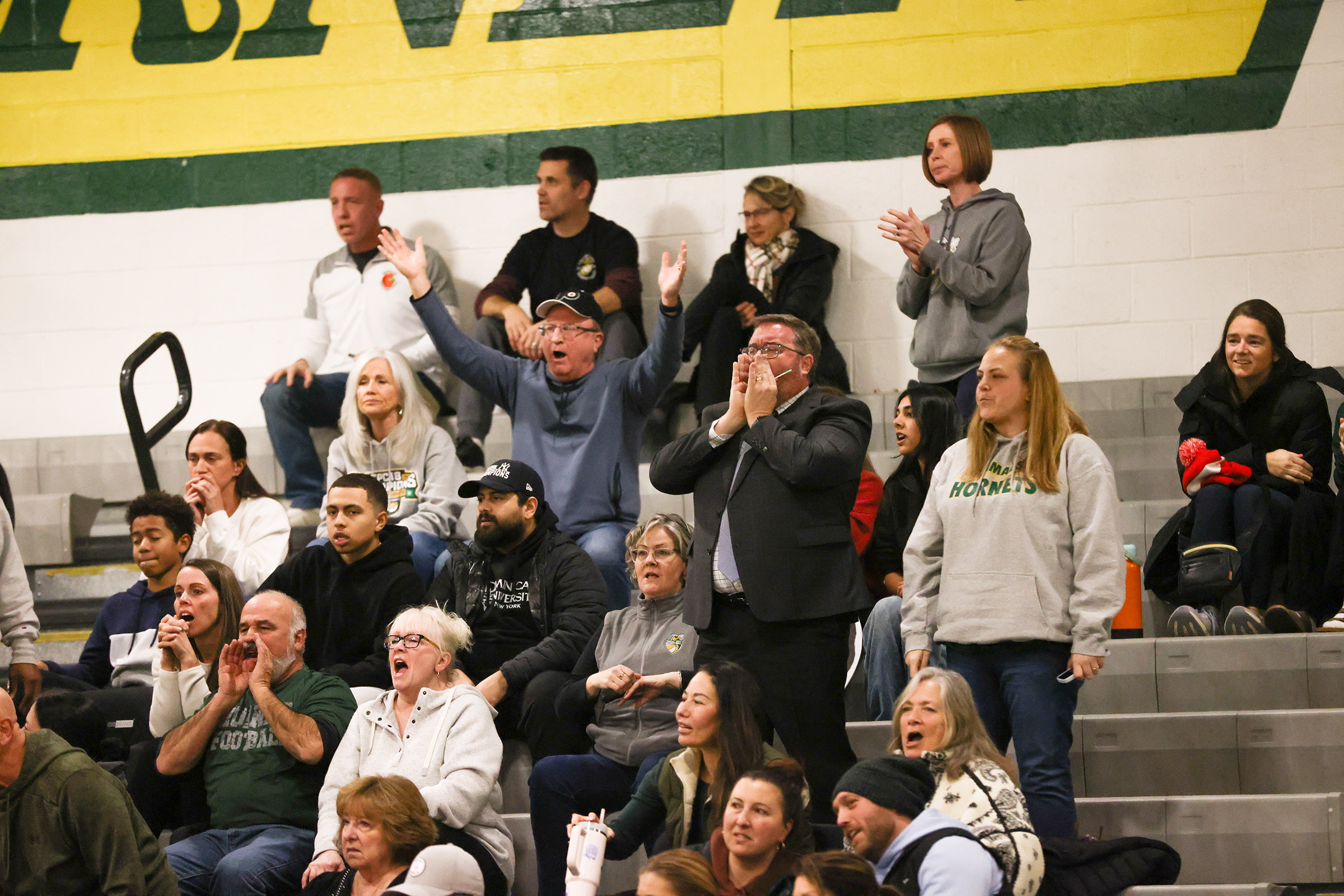 Fans get upset during a girls basketball game at Emmaus against Bethlehem Catholic on Jan. 12, 2026.